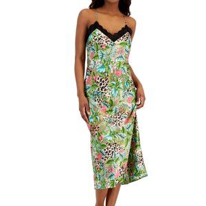 INC INTERNATIONAL CONCEPTS Tiger-Print Jungle Leopard Lingerie Nightgown XS nwt